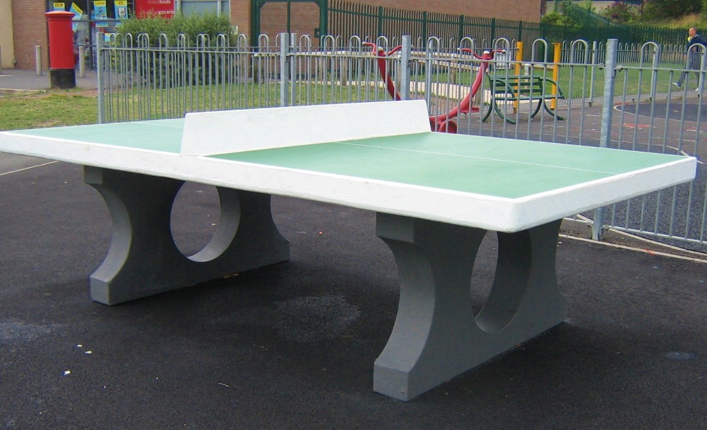 Concrete Table Tennis Table Streetscape Products & Services